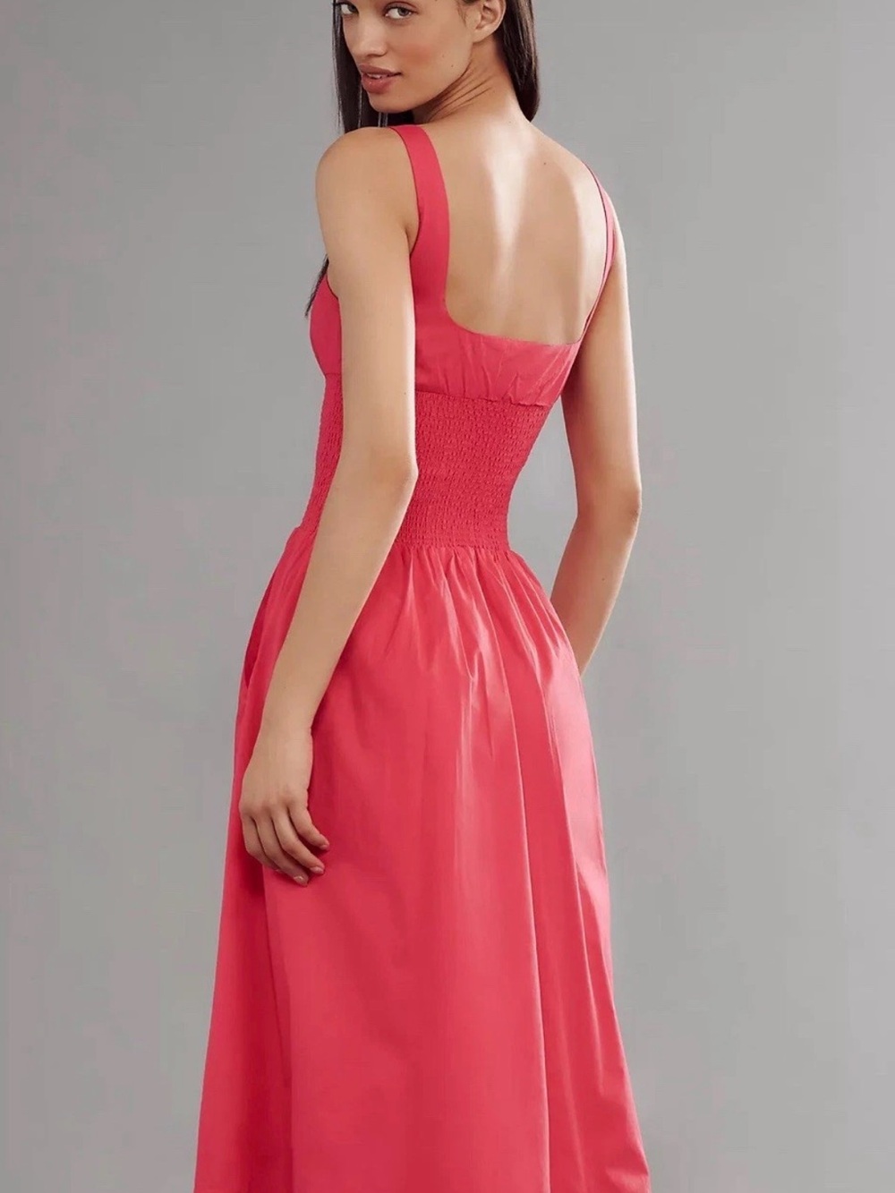 NWT Square Neck Tommie Midi Dress - Picture 3 of 9